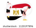 Egypt football team player defeat sadness 2018 championship vector illustration soccer egyptian