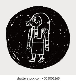 egypt god doodle