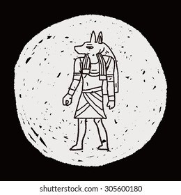 egypt god doodle