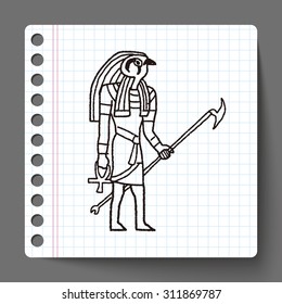 egypt god doodle