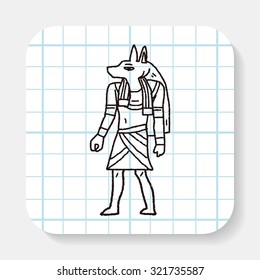 egypt god doodle