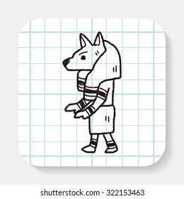 egypt god doodle