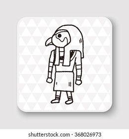 egypt god doodle
