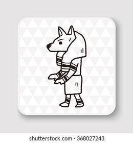 egypt god doodle
