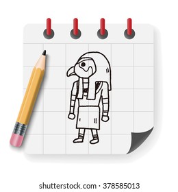 egypt god doodle