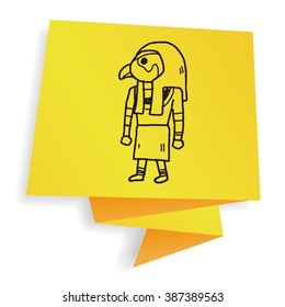 egypt god doodle
