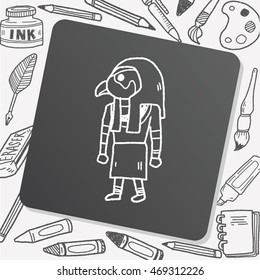 egypt god doodle