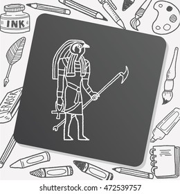 egypt god doodle