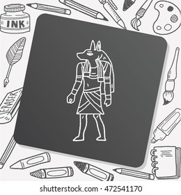 egypt god doodle