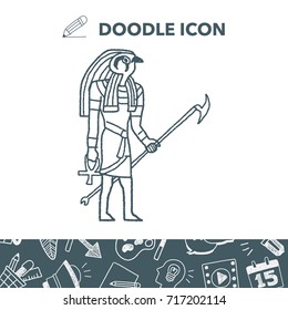 egypt god doodle