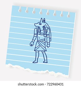 egypt god doodle