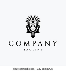 Egypt god logo design vector illustration