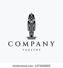 Egypt god logo design vector illustration