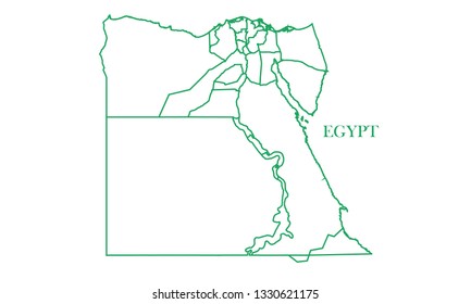 Egypt green line map