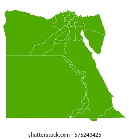 egypt green map