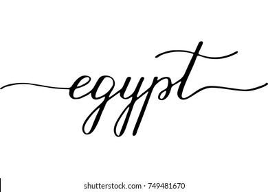 Egypt handwritten text vector