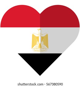 Egypt Heart Flag Stock Vector (Royalty Free) 567380590 | Shutterstock