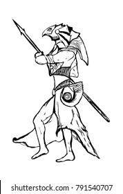 egypt horus engraving