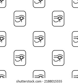 egypt icon pattern. Seamless egypt pattern on white background.