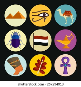 Egypt icon set