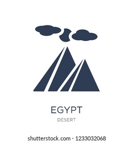 Egypt icon. Trendy flat vector Egypt icon on white background from Desert collection, vector illustration can be use for web and mobile, eps10