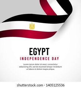 Egypt independence day vector template. Design illustration for banner, advertising, greeting cards or print.
