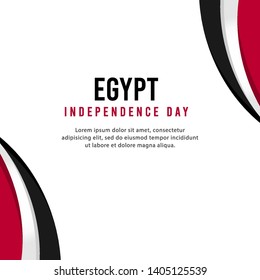 Egypt independence day vector template. Design illustration for banner, advertising, greeting cards or print.