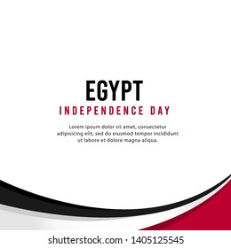 Egypt independence day vector template. Design illustration for banner, advertising, greeting cards or print.