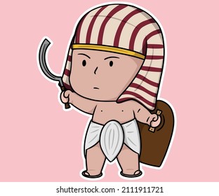 Egypt Kingdom Ancient  Warrior Tribal Infantry Sword Shield