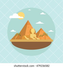 Egypt Landscape Flat design vector