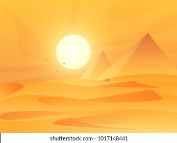 Egypt landscape ilustration