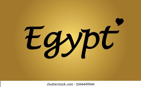 Egypt Logo Type Writing