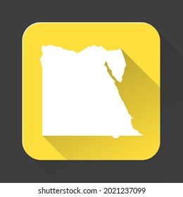 Egypt map  with borders isolated on background