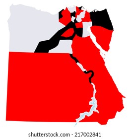 Egypt map countries
