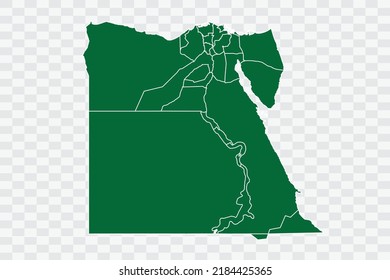 Egipto Mapa color verde en archivos de calidad de fondo blanco Png