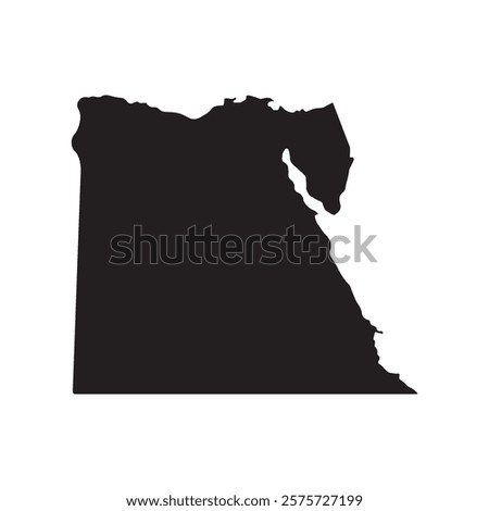 Egypt Map Icon Element Illustration Design