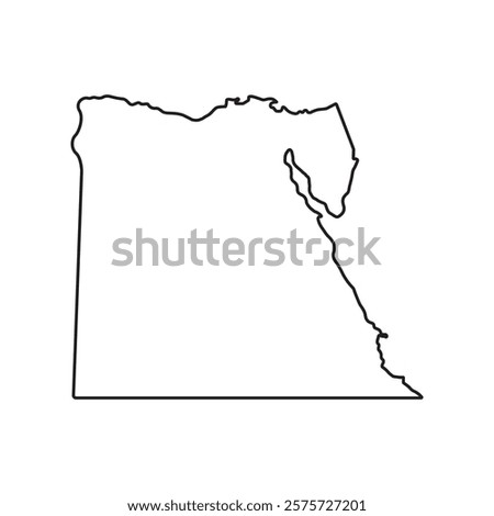 Egypt Map Icon Element Illustration Design