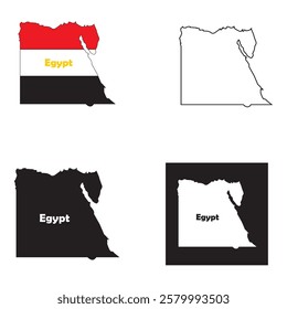 egypt map icon vector illustration symbol design