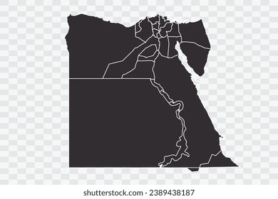 Egypt Map iron Color on White Background quality files Png