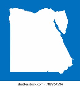 Egypt map on blue background, Vector Illustration