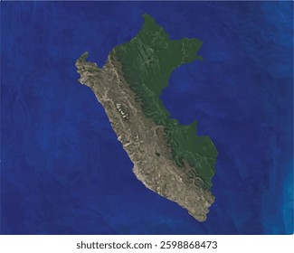 Egypt map with satellite view design style.