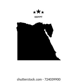 Egypt map. Vector illustration.
