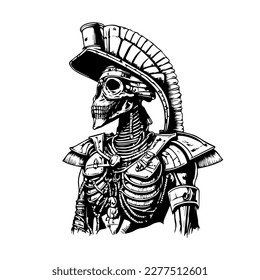 egypt mummy line art hand drawn illustration