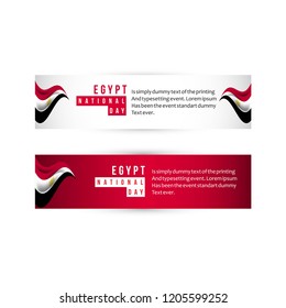 Egypt National Day Vector Template Design Illustration