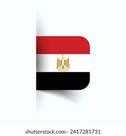 Egypt national flag, Egypt National Day, EPS10. Egypt flag vector icon