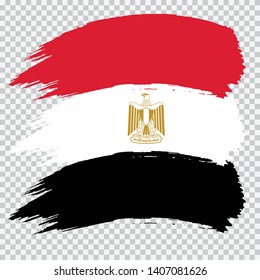 EGYPT national flag slpash brush vector on transparent background