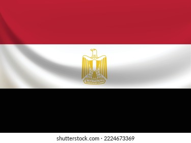Egypt national flag vector design