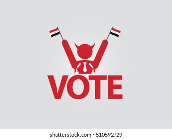 Egypt Podium Politician Celebrate