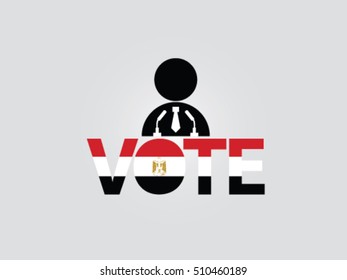 Egypt Podium Vote Politician