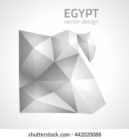 Egypt polygonal vector map